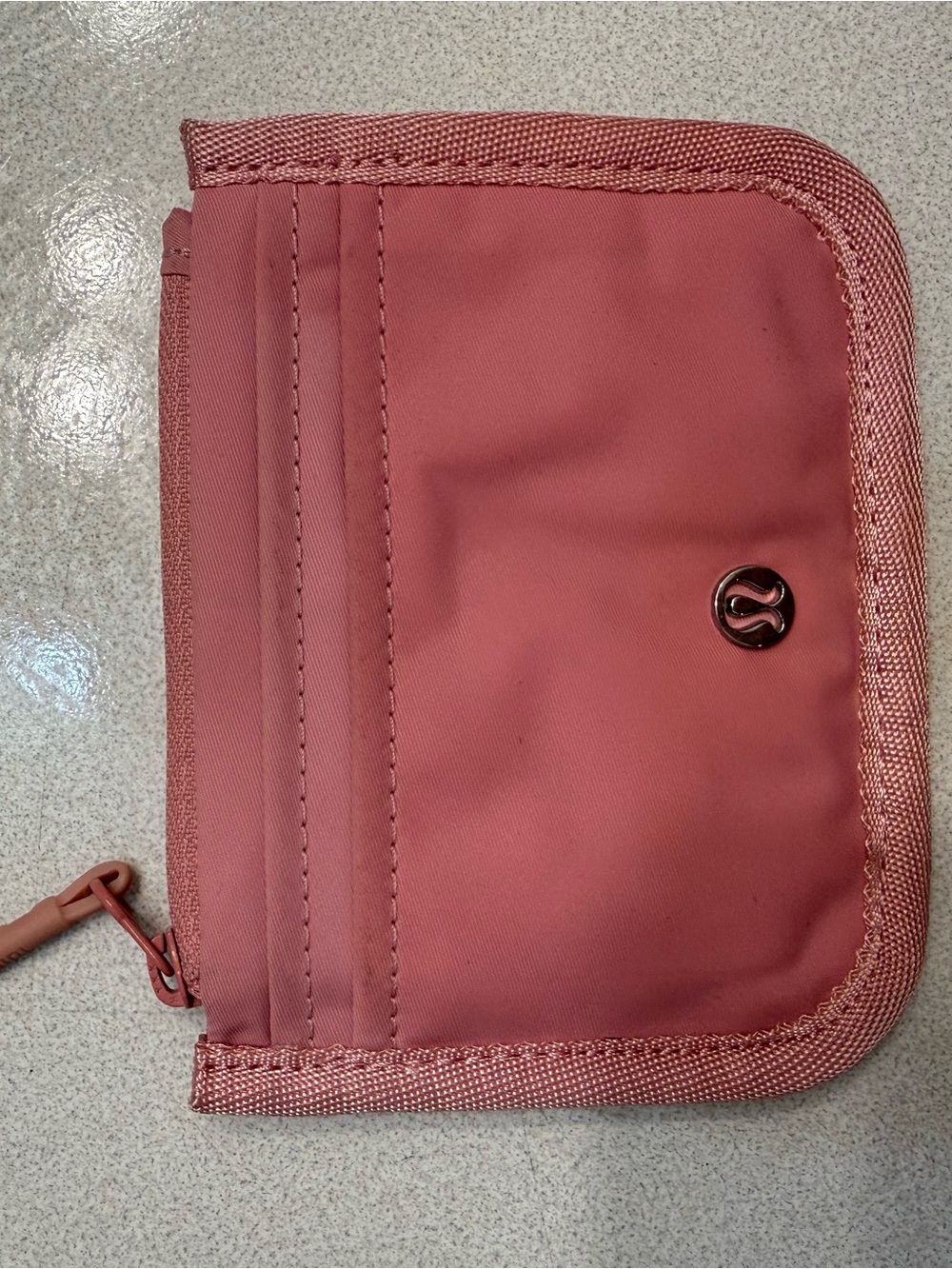 lululemon athletica Pink Zip Card Pouch